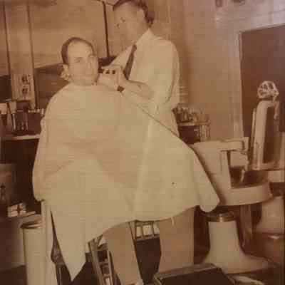 Masi's Barber Shop: Michael Savio and Harvey Roff, 1939