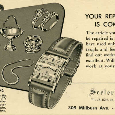 Seeler's Repair Work Postcard