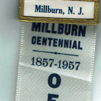 Millburn Centennial Official Pin, 1957