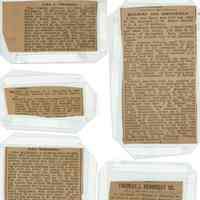 Flanagan Scrapbook: Flanagan, Wittkop, McQuilkin, Fennessy Clippings, 1904