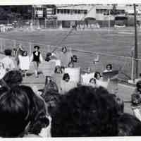 July 4: Lineup of 13 Colonies for Bicentennial July 4th Parade, 1976