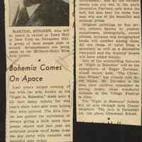 Millburn Art Center 1945 Scrapbook: Night in Bohemia Articles, 1945