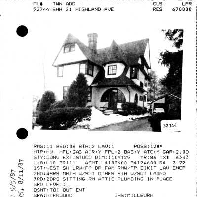 21 HIGHLAND AVENUE