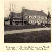          Photo from Woodfield Estates sales brochure, c. 1928. One of the original Woodfield Estates Homes, owned by Charles Kirkbride, auditor for the Otis Elevator Company. The Kirkbrides moved from Maplewood to Short Hills between July 1929 and January 1930. The address may have changed for the house.
   