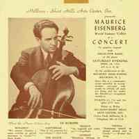          Eisenberg: Maurice Eisenberg Millburn Concert Materials, 1945 picture number 7
   