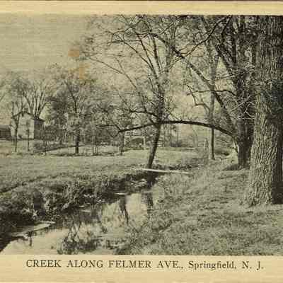Springfield: Creek Along Felmer Avenue, Springfield, NJ