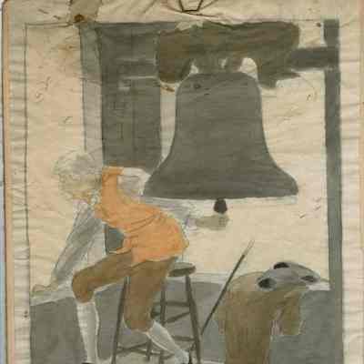 Snow: Bonnie Snow, Ringing the Liberty Bell Illustration