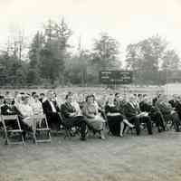 Faddis: Robert and Sarah Faddis at MHS Commencement, 1961