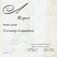 Township Committee Report, 1941