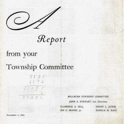 Township Committee Report, 1941