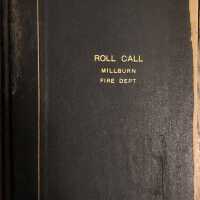 Millburn Fire Department Roll Call Ledger 1949-1962