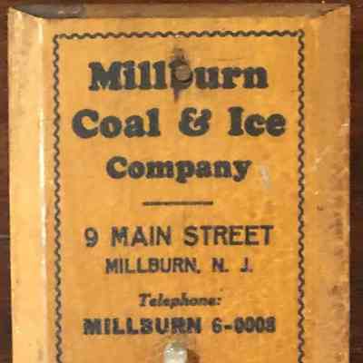 Millburn Coal and Ice: Millburn Coal & Ice Wall Thermometer