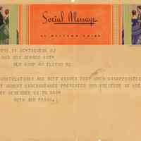 Willever: Western Union Telegram, c. 1937