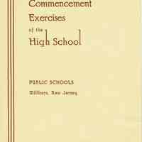 Millburn High School Commencement Program, 1935