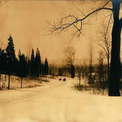 Hartshorn Photo Album Short Hills: Sled in Winter