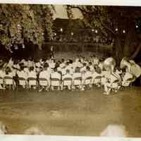 Millburn Art Center: Millburn High School Band at Village Festival, 1944