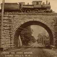          Railroad: Train on Arch Bridge, Short Hills picture number 1
   