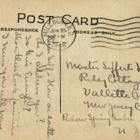          Main Street Millburn, Hand-Colored Post Card, postmarked 1928 picture number 2
   