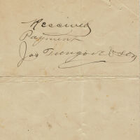          Blood Estate: James Trengove & Sons Masons & Builders receipt, July 1891 picture number 2
   