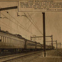 Wehrle Scrapbook: First Electric Train of Delaware, Lackawanna & Western Railroads, 1930