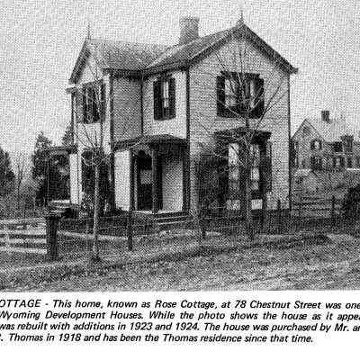 Rose Cottage, 78 Chestnut Street, 1889