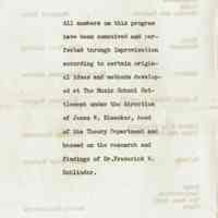          Millburn Art Center: Recital of Original Compositions Program, 1944 picture number 3
   