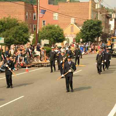 Sesquicentennial Parade: Millburn Fire Department and Float, 2007