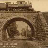          Railroad: Train on Arch Bridge, Short Hills picture number 1
   