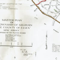 Master Plan of Millburn Map, February 1961