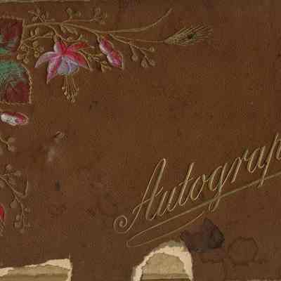 Woolsey: Martha L. Woolsey autograph book, 1898