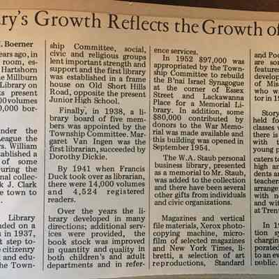 Girl Scout Scrapbook: "A Library's Growth Reflects the Growth of a Town"