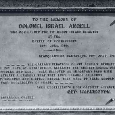 Battle of Springfield: Colonel Israel Angell Commemoration Memorial