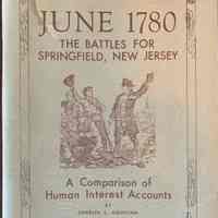 June 1780: The Battles for Springfield, New Jersey - A Comparison of Human Interest Accounts