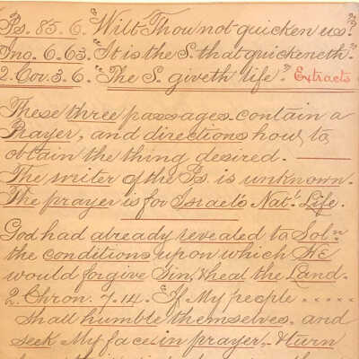 White Oak Ridge Chapel Sermons, 1908