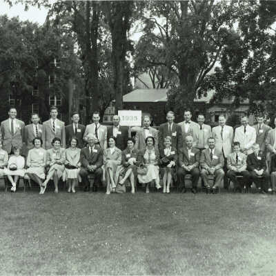 Hartshorn: Stewart Hartshorn, Jr. at Exeter 20 year Reunion, 1955