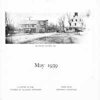 Township Committee Letter to Millburn Citizens, May 1939