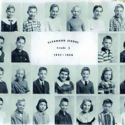 Glenwood School: Grade 5 Photograph, 1957-8
