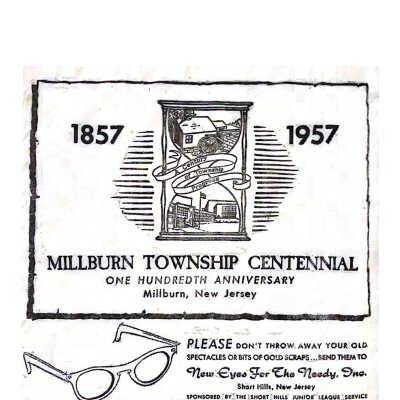 Millburn Township Centennial and New Eyes For the Needy Lens Cloth