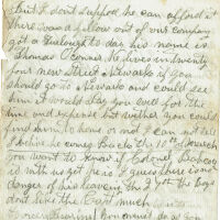 Parsil: Samuel B. Parsil Civil War Letter, undated (c. November 1862)