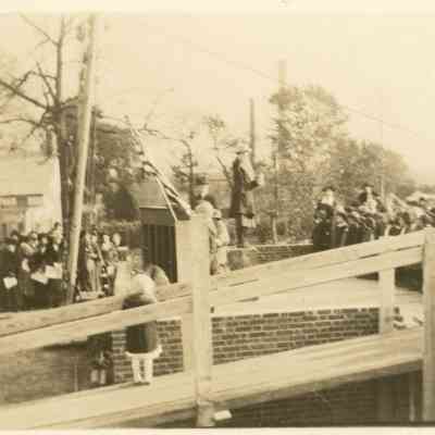 Millburn High School: Groundbreaking Ceremony of High School on Old Short Hills Road, c. 1921