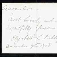          Kellogg: Resignation from Wyoming Association Letter, 1908 picture number 2
   