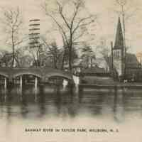 Taylor Park: Rahway River in Taylor Park, Millburn, c. 1946