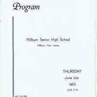          Millburn High School Commencement Program and Invitation, 1962 picture number 1
   