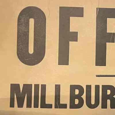 Centennial, Official Millburn Centennial Sign, 1957
