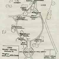 Millburn Art Center: Village Festival Map, 1944