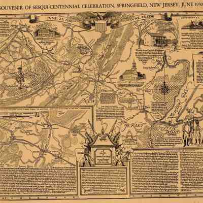 Battle of Springfield: Sesquicentennial Celebration Map, 1930