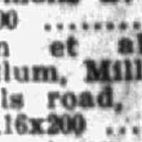          Notice of Brison land sale, Newark Evening News, April 5, 1903
   