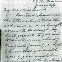 Snow: Letter to Bonnie Snow from Margaret Cahill, 1911