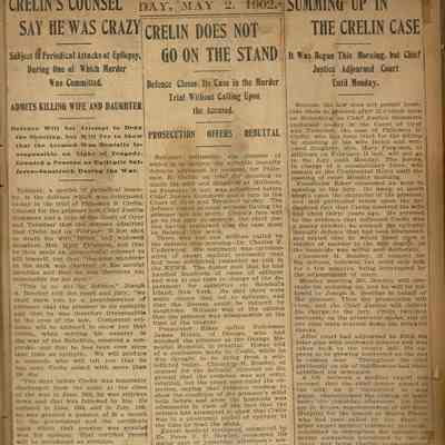 Flanagan Scrapbook: Crelin Murder Trail, page 29