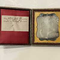 Brison Photos of Emily Brison and Elizabeth Brison in Identical Leather Pocket Frames, Undated